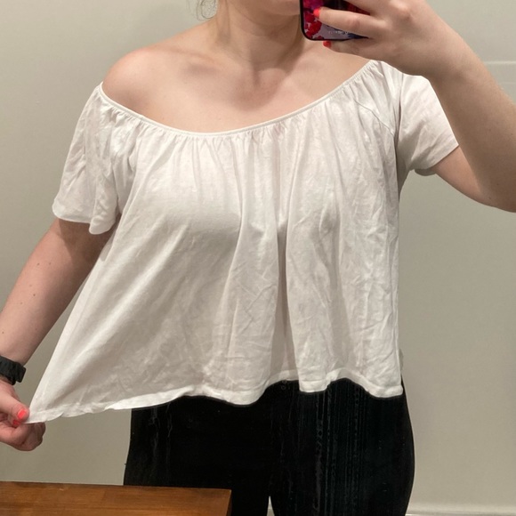 Mango cropped off the shoulder top - Picture 5 of 6